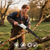 Resim Çok Fonksiyonlu SK5 Çelik Katlanır Testere - Ergonomik Sap, Güvenlik Kilidi, Ahşap İşleri, Ağaç Budama ve DIY Projeleri için Uygun 