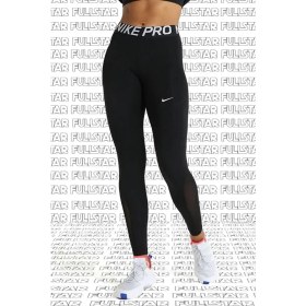 Resim Nike Pro Tigh Fit Full Length Leggings Toparlayıcı Tam Boy Siyah Tayt 