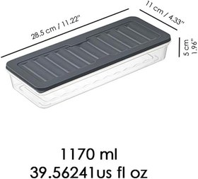 Resim Orret Home 4 Adet Buzdolabı Organizeri, Buzdolabı İçin Çok Amaçlı Saklama Kabı, Fresh Box, Şeffaf ve Ayarlanabilir, Gıdaları Taze Tutma Özelliği, Mutfak Düzenleyici (1170 Ml) 