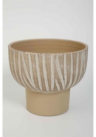 Resim Vitale Lidya Krem Saksı 25 25 21.5 Cm Ak.kk0023 Renkli 