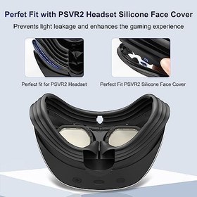 Resim DEVASO Silicone Face Cover Quick Release Unit for PlayStation VR2, Lightweight PSVR 2 Accessories, Compatible with PSVR2 Headset Silicone Face Cover 