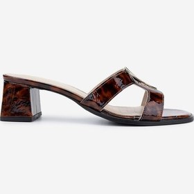 Resim Valmenti Kadın Hakiki Deri Leopar Comfort Terlik 611 El20024 Bn Trlk Y25 Leopar Leopar 