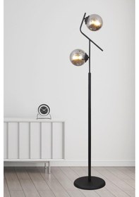 Resim Lugo 2 Li Siyah Lambader Füme Camlı Modern , Oturma Odası ,yatak Odası , Salon Lambader Çok Renkli 