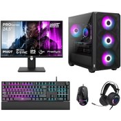 Resim Dragos DRX7718 R7-5700X 32 GB 1 TB NVMe 16 GB RTX5060Ti 24.5" Free Dos Masaüstü Oyuncu Bilgisayarı 