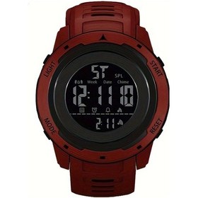 Resim Gaojunshop01 Parlak Sarı Siyah Kırmızı Dijital Spor Saati 24h Kronometre Alarm Işıklı Diğer 
