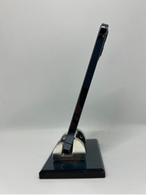 Resim Gündoğan Kristal Telefon Tutacağı Füme Cam Ve Metal Ayak Aksesuarlı 