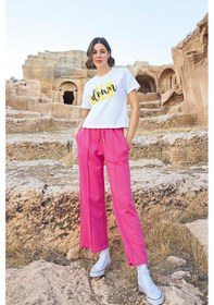 Resim Monamise 23087 Kadın Kısa Kollu Eşofman Takımı-pembe Pembe 