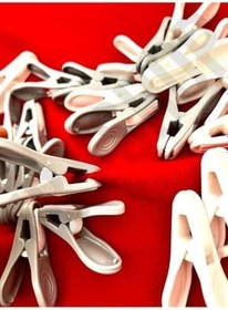 Resim 24 Adet Yaysız Kırılmaz Iz Yapmaz Mandal Uzun Ömürlü Çamaşır Mandalı Paslanmaz 