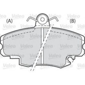 Resim VALEO 598775 Fren Balatası Ön Renault 9 Em R11 R18 R19 CLIO I CLIO Symbol Megane I Twingo / Sandero 08- / 205 309 Eko 