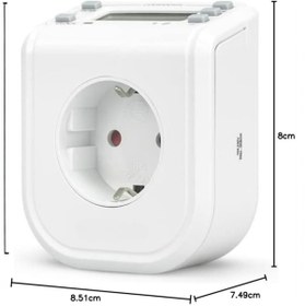 Resim Ucuz Geldi Dijital Zaman Ayarlı Priz | Haftalık Programlı Cata Zaman Saati Priz | Akvaryum Uyumlu | 3680W 16A 