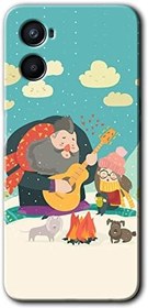 Resim MRCİLETİSİM (mrc2736) Kış Pikniği Kılıf Baskılı Kapak Tam Kaplayan Mat Seramik Oppo Reno 3 ile uyumlu 