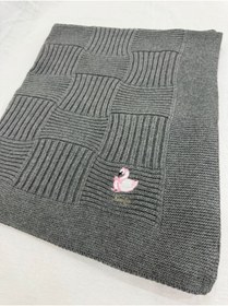 Resim belpa Kuğu Concept Triko Bebek Battaniyesi %100 Pamuklu,Sepet Örgü Desenli,Kız Bebek Erkek Bebek Battaniyesi,Kalın Triko Bebek Battaniyesi 