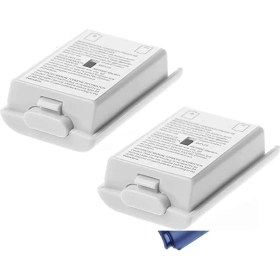 Resim Xbox 360 Oyuncu Kolu Pil Kapağı Yuvası Beyaz- 2ADET 