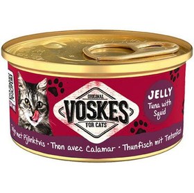 Resim Voskes Ton Balıklı ve Kalamar Jelly Kedi Yaş Konservesi 85 Gr 