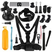 Resim Cbtx Puluz Pkt18 20 In 1 Go Pro Aksesuarları Gopro Uyumlu Toplam Ultimate Combo Kit 