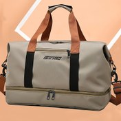 Resim BEICHAD Erkek & Kadın Hafif Seyahat Duffel Çantası - Ayarlanabilir Omuz Askısı, Çoklu Bölümler, Spor Salonu, İş Seyahatleri ve Günlük Kullanım için Dayanıklı Kumaş - Siyah & Turuncu, Spor Çantası, İş Seyahatleri, Rahat Tarz, Güvenli Fermuar Kapatma 
