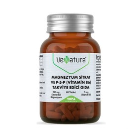 Resim Venatura Magnezyum Sitrat ve P5P Vitamin B6 60 Tablet 