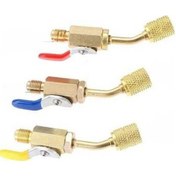 Resim Pazly R410a Kompakt Top Valfi 1/4 Sae, 1/4 Sae Erkek, 3 Parça Hvac Adaptörleri, R134a, R12, R22, R502 - Guangdong Menşeli Kaliteli Metal Malzemeli 