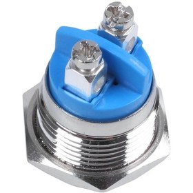 Resim 16mm Yüksek Yuvarlak Yüksek Yuvarlak Anlık Metal Basmalı Düğme Anahtarı. 