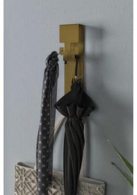 Resim Mimoza Metal Duvara Monte Askılık Gold Gold 