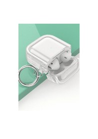 Resim Movenchy Apple Uyumlu AirPods 4 4.nesil Shiny Şeffaf Kılıf - Beyaz 