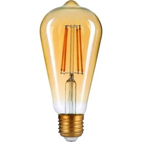Resim Edison Rustik Ampul 4W-AMBER-2500K-E27-ST64 