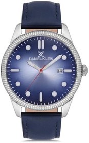 Resim Daniel Klein DK.1.12575.2 Erkek Lacivert Deri 46 mm Saat 