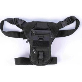 Resim Genel Markalar Bel Çantası Bacak Çantası Taktikal Tabanca Taşımalı Siyah Özel Bölmeli 