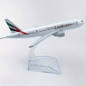 Resim Emirates 777-300ER Uçak Modeli - 1:200 Ölçekli Diecast Metal Uçak Replikası Koleksiyon, Ev Dekorasyonu, Parti Hediyeleri, Doğum Günü Hediyeleri, Bayram Hediyeleri - Ramazan Bayramı, Bağımsızlık Günü, Havacılık Günü Kutlamaları - Elektrik Gerektirmez 