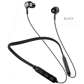 Resim G03 Siyah Bluetooth Kulaklık Kablosuz Kulaklık Bluetooth Kulaklık Spor Asılı Boyun Tozluk Mic İle Android İphone Xiaomi Onur 
