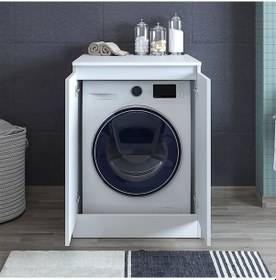 Resim Banos Cm3 Kapaklı Çamaşır Makinesi Alt Dolabı - Beyaz 