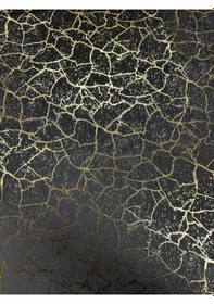 Resim Mza Varak Desenli Astarlı Dşemelik Kumaş Kahverengi 