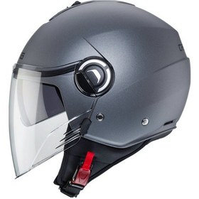 Resim Caberg Riviera V4 Güneş Vizörlü Motosiklet Kaskı Metalik Gri 