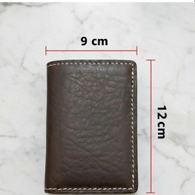 Resim Otohousse Hakiki Deri Ruhsatlık Erkek Kadın Cüzdan Koyu Kahverengi 