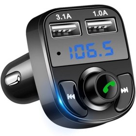 Resim Cooltech Carx8 Araç Kiti Fm Transmitter Bluetooth 5.0 Micro Sd Usb Şarj Oto Müzik Çalar 