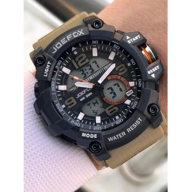Resim Joefox Digital ve Analog 2 Yıl Garantili Kronmetre+Takvim+Alarm+Aydınlatma Erkek Kol Saati JOE.BK08 