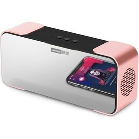 Resim Lenovo L022 Taşınabilir Bluetooth Hoparlör: 10w Hd Ses, Bas, Ayna Ve Şarj Edilebilir Pil İle Ev/dış Mekan/seyahat İçin 