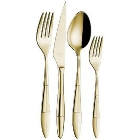 Resim Aryıldız Anka Prestige S Gold Pvd 24 Parça Çatal Kaşık Bıçak Takımı 