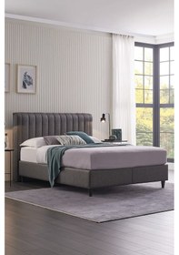 Resim Yataş Bedding Lento Çift Kişilik Baza-Somni Başlık 90x190 Siyah 2'li Set 