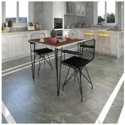 Resim Knsz masa sandalye takımı hem75mazlum cvzsyh 060*060 klç 2 sandalye syhsyh kolçaklı 