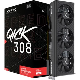Resim XFX Speedster QICK Radeon RX 7600 RX-76PQICKBY 8GB GDDR6 128 Bit Ekran Kartı 