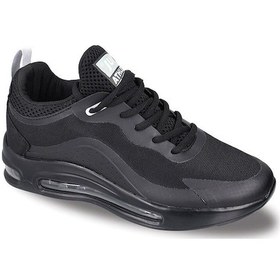 Resim Jump Air Max 26275 Unısex Siyah Spor Ayakkabı Yürüyüş & Koşu Siyah 