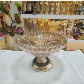 Resim Cam gondol çikolatalık ve meyvelik gold rengi 