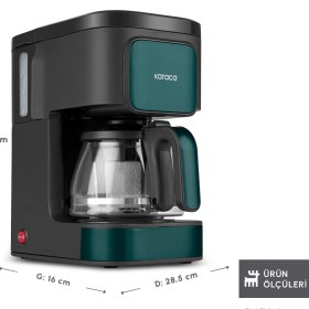 Resim Karaca Just Coffee Aroma 2 In 1 Filtre Kahve ve Çay Demleme Makinesi Pine Green 
