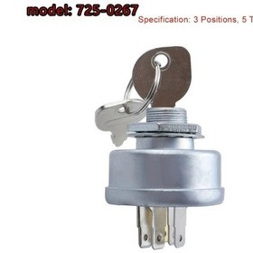 Resim Dashanshop 725 0267 Traktör Kontak Anahtarı Dayanıklı Alüminyum Çim Biçme Makinesi Tamir Anahtarı 