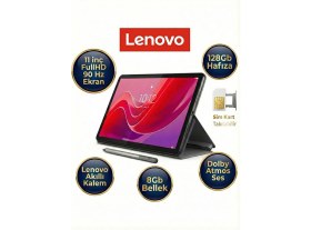 Resim Lenovo 8gb 128GB Sim Kartlı 11 Inç Fhd IPS Ekran - Dolby Atmos Ses, Lte-Android Tablet, 8 Çekirdekli Işlemci, Uzun Pil Ömrü 