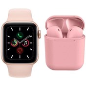 Resim EMORES T500 Smart Watch 12 Pembe Tws Kablosuz Kulaklık 