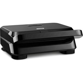 Resim Delonghi SW12B.BK Çıkartılabilir Plaka Teflon 800 W 2 Dilim Tost Makinesi 