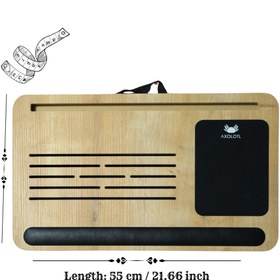 Resim Axolotl Telefon Ve Tablet Bölmeli Minderli Laptop Sehpası, Notebook, Bilgisayar, Çalışma Masası 