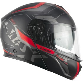 Resim Cgm 569G C-Max Cıty Çene Açılır Kask Siyah/kırmızı 